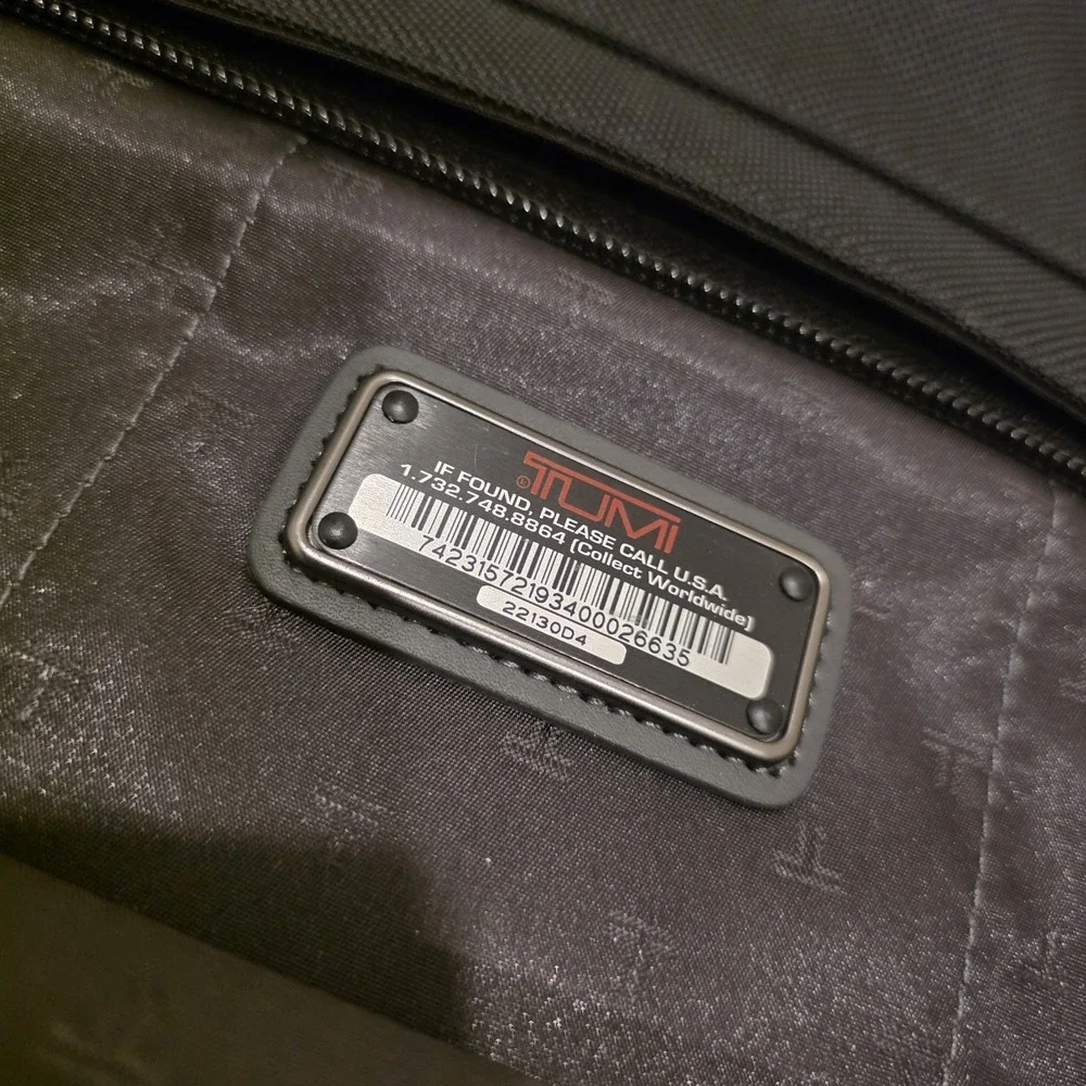TUMI Alpha Bifold Carry-On Travel Garment Bag Ballistic Nylon w/ Manual *READ*